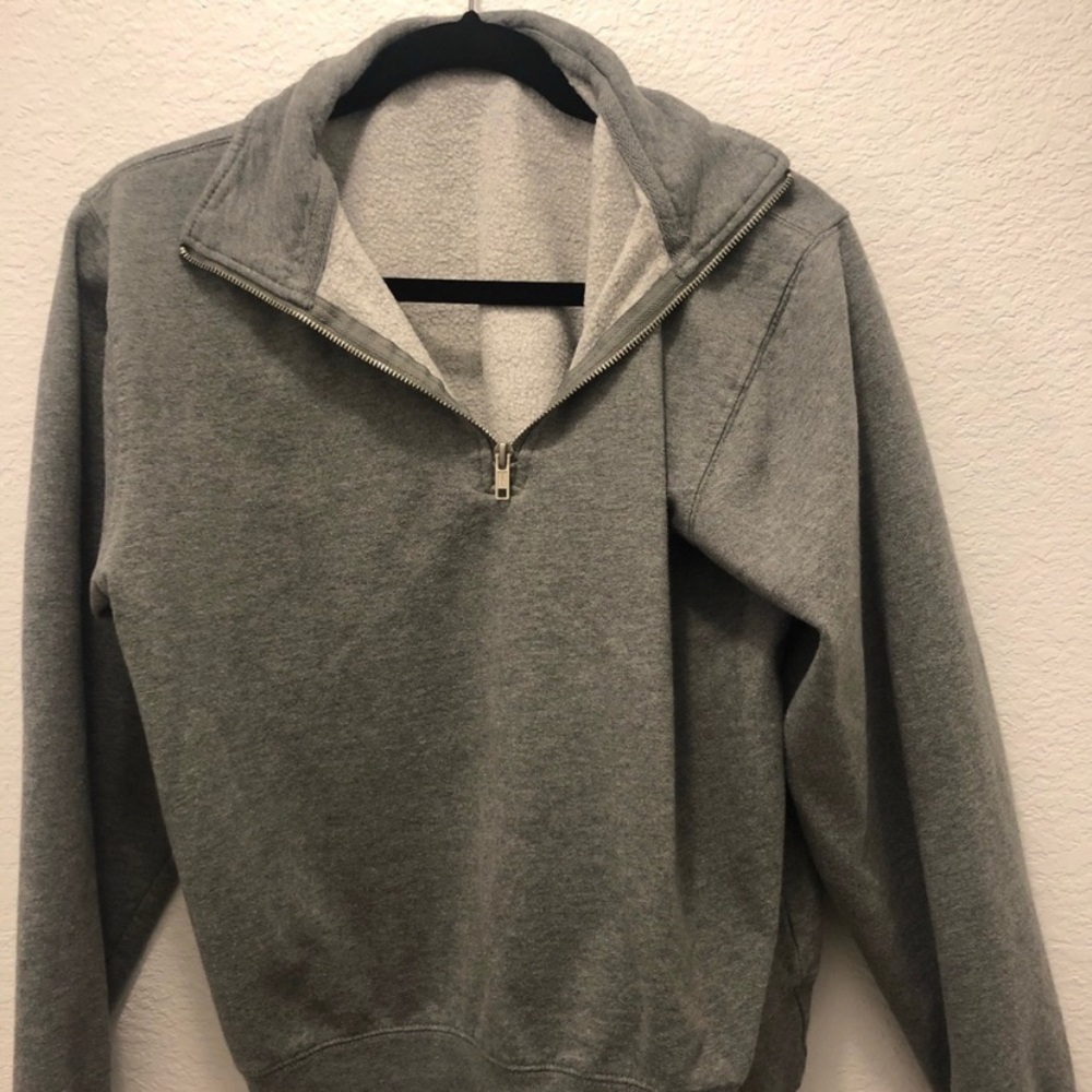 John Galt grey zip up